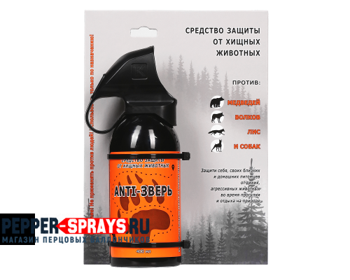 Перцовый (газовый) распылитель «Anti-Зверь» 400 мл, аэрозольный